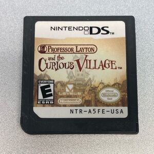 Nintendo Black DS Game Professor Layton Puzzle Adventure